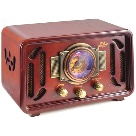 Pyle Home Retro-Style Bluetooth Radio Speaker System PUNP34BT